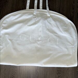 Gucci White Garment Bag